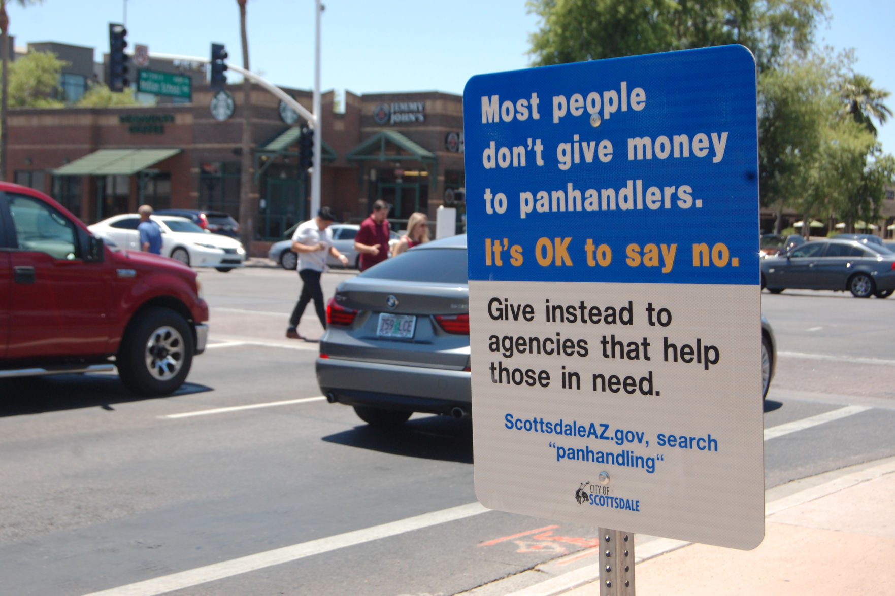 Effectiveness of panhandling signs doubted